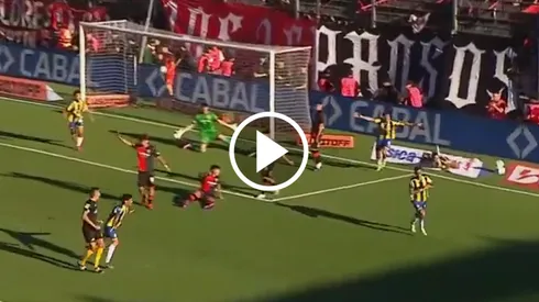 El gol de Ángel Di María en Rosario Central vs. Newell's. (Captura ESPN)
