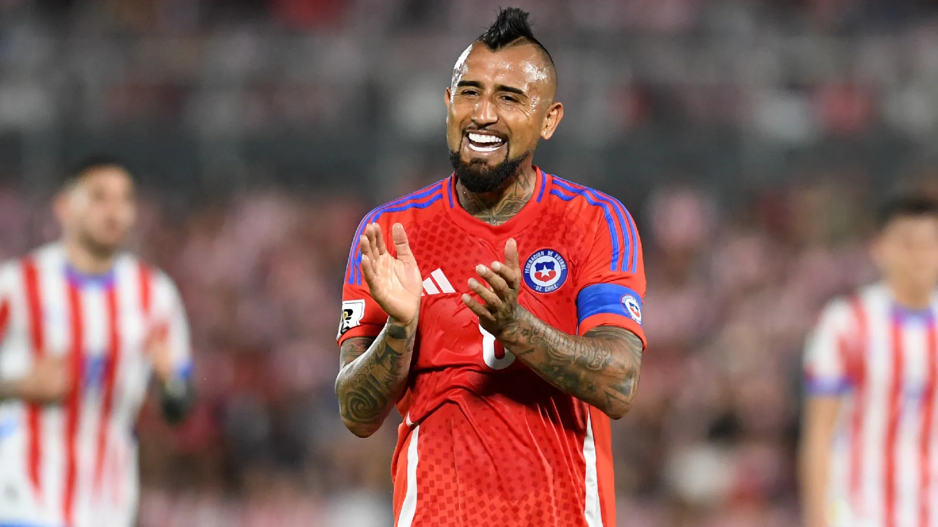 Arturo Vidal con la camiseta de la Selección de Chile. (Getty Images)