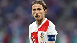 Luka Modric, con la Selección de Croacia.