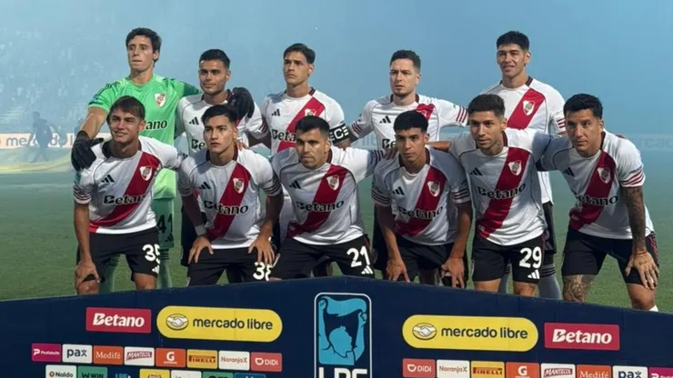 Los once titulares de River en Mendoza.