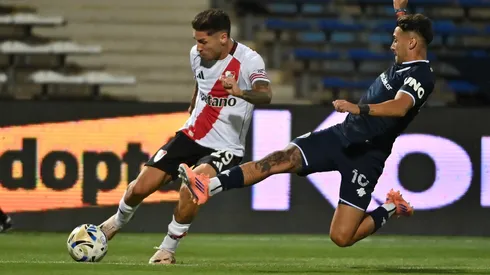 Gonzalo Montiel, durante el duelo entre River e Independiente Rivadavia.