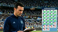 Lionel Scaloni piensa en la lista de convocados para el Mundial.