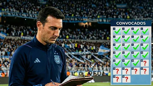 Lionel Scaloni piensa en la lista de convocados para el Mundial.