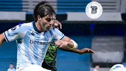 Santiago Sosa durante un partido de Racing.