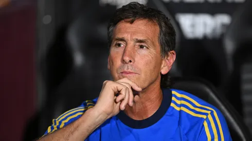 Claudio Úbeda durante la goleada de Boca