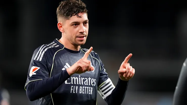 Federico Valverde, autor del gol agónico de Real Madrid ante Celta de Vigo.