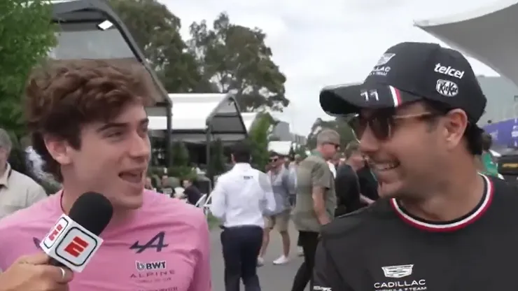 El cruce entre Colapinto y Checo Pérez