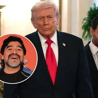 La defensa del entorno de Diego Maradona a Lionel Messi por su encuentro con Donald Trump