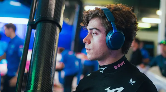 Colapinto hizo una gran carrera en China y se mostró impresionado con la mejora del A526. (Prensa Alpine)