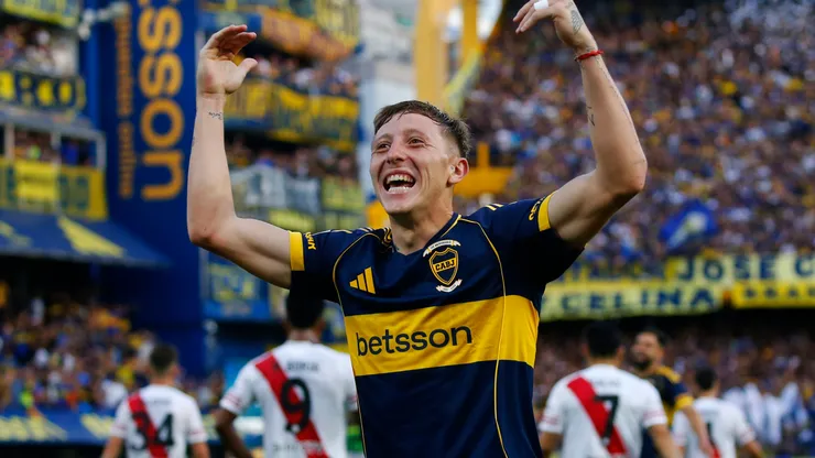 Juan Barinaga, defensor de Boca tras vencer a River en el Superclásico de 2025.