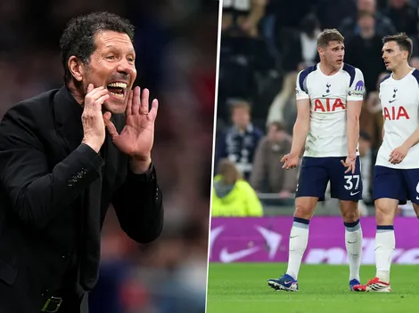 Diego Simeone le tiró la responsabilidad al Tottenham: ''Ellos entraron cuartos''