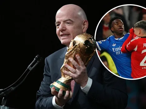 Infantino no quiere ver en el Mundial escenas como la de Prestianni y Vinícius: “Tolerancia cero”