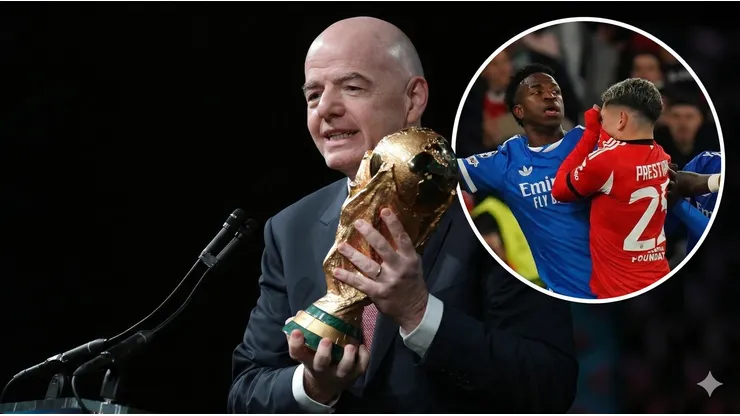 Infantino no quiere ver en el Mundial escenas como la de Prestianni y Vinícius: “Tolerancia cero”