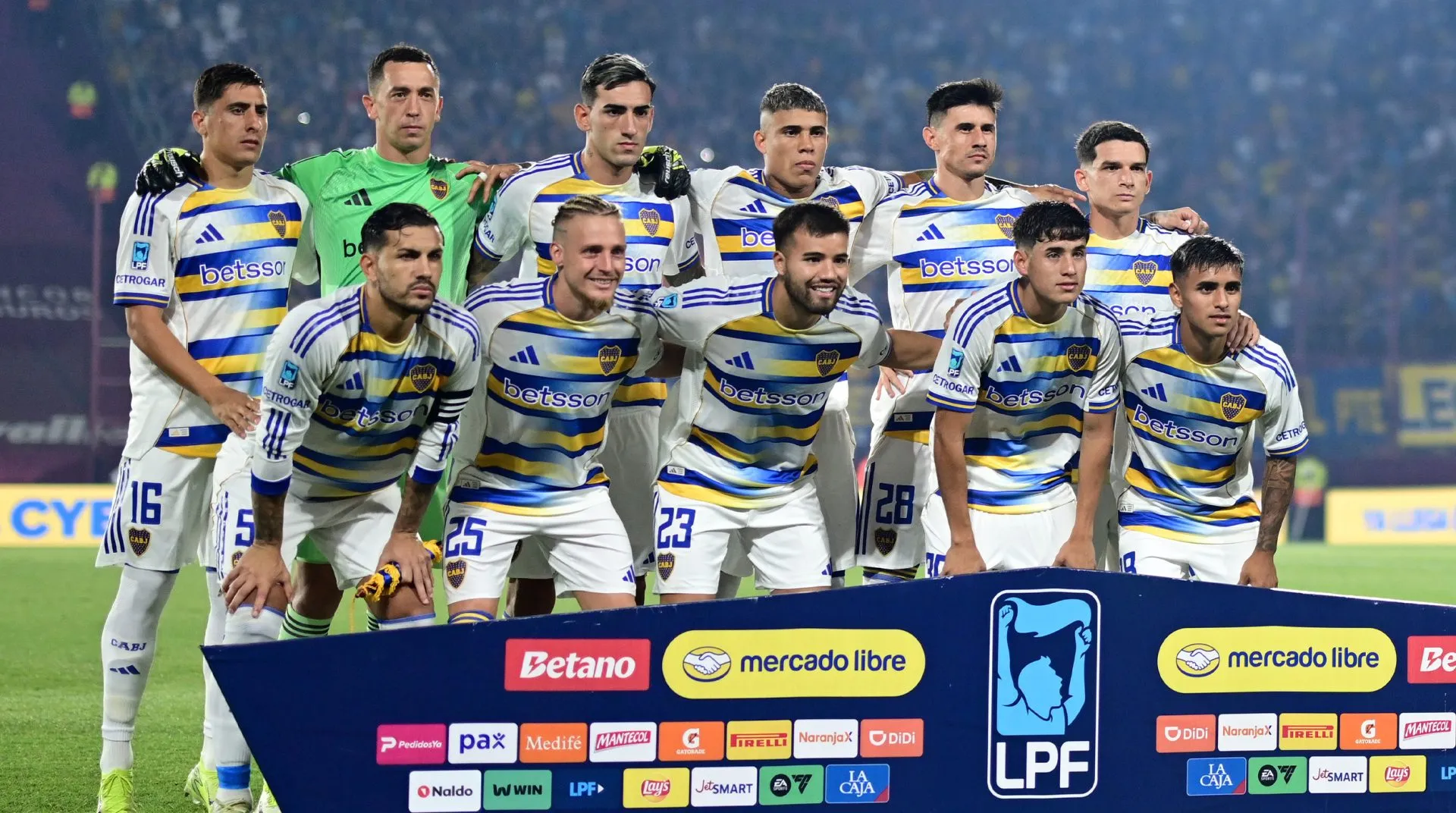 Los futbolistas de Boca Juniors.