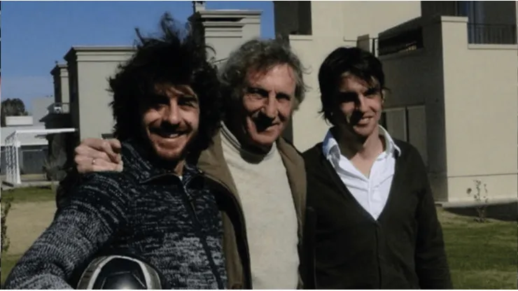 Pablo Aimar junto a Ricardo, su padre.