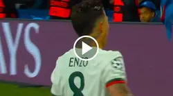 El festejo de Enzo Fernández.