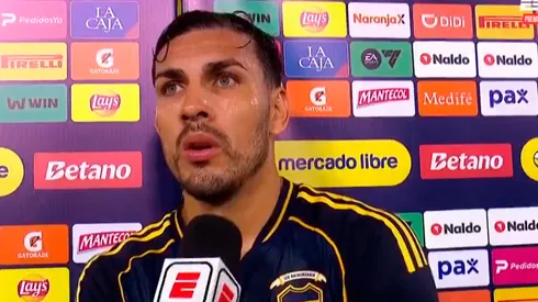 Leandro Paredes habló con los medios de prensa después del empate de Boca ante San Lorenzo.