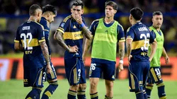 El equipo de Boca en el empate con San Lorenzo.