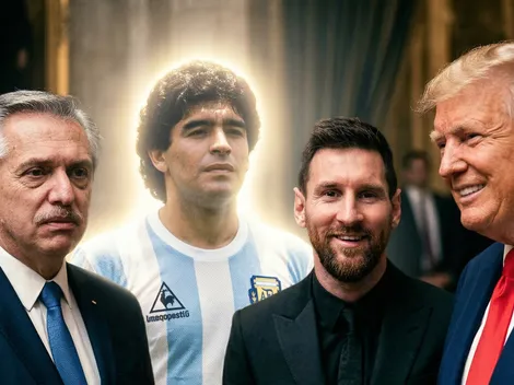 Alberto Fernández acudió al ejemplo de Maradona para referirse a la visita de Messi a Donald Trump