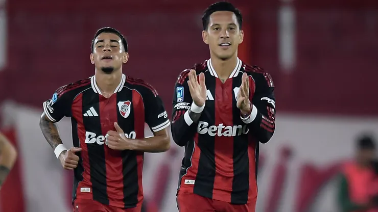 Sebastián Driussi, autor del primer gol de River ante Huracán.
