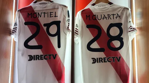 Los dorsales de River ante Sarmiento.