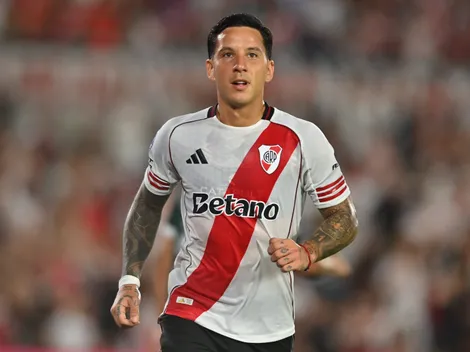 El gol de taco de Driussi para el 1-0 de River vs. Sarmiento