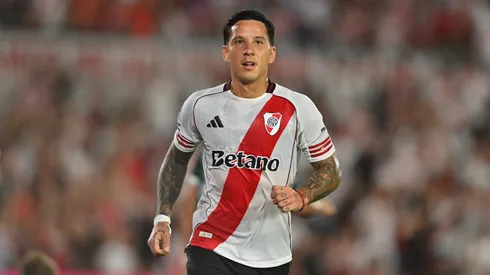 Sebastián Driussi, autor del primer gol de River ante Sarmiento.