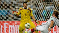 Chiquito Romero en la final del Mundial de Brasil, en 2014.