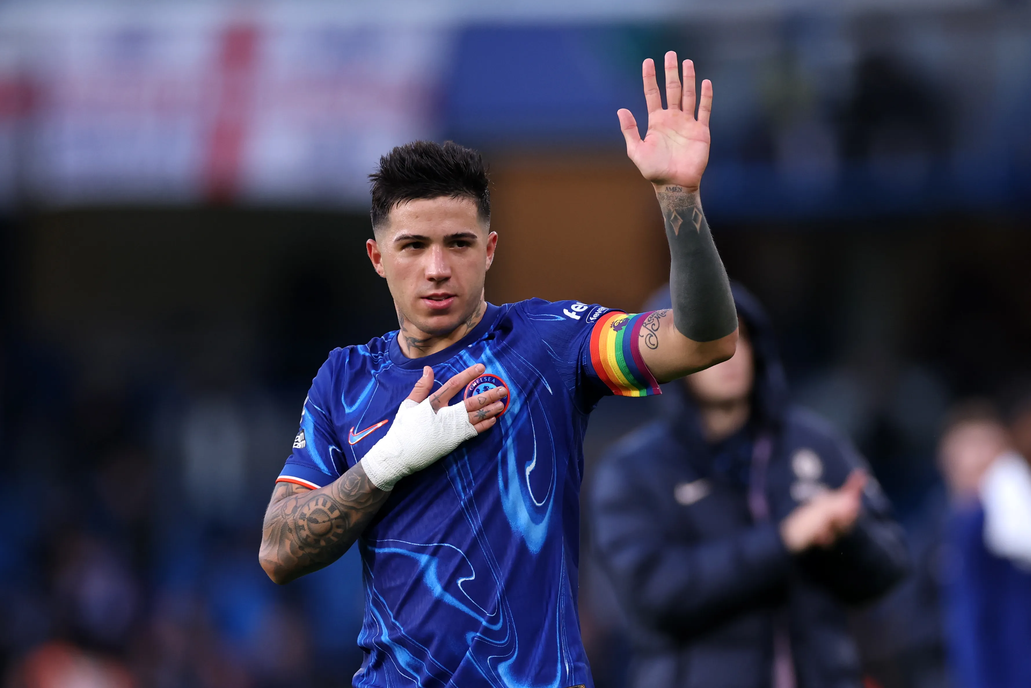 Enzo Fernández, futbolista argentino de Chelsea. (Getty Images)