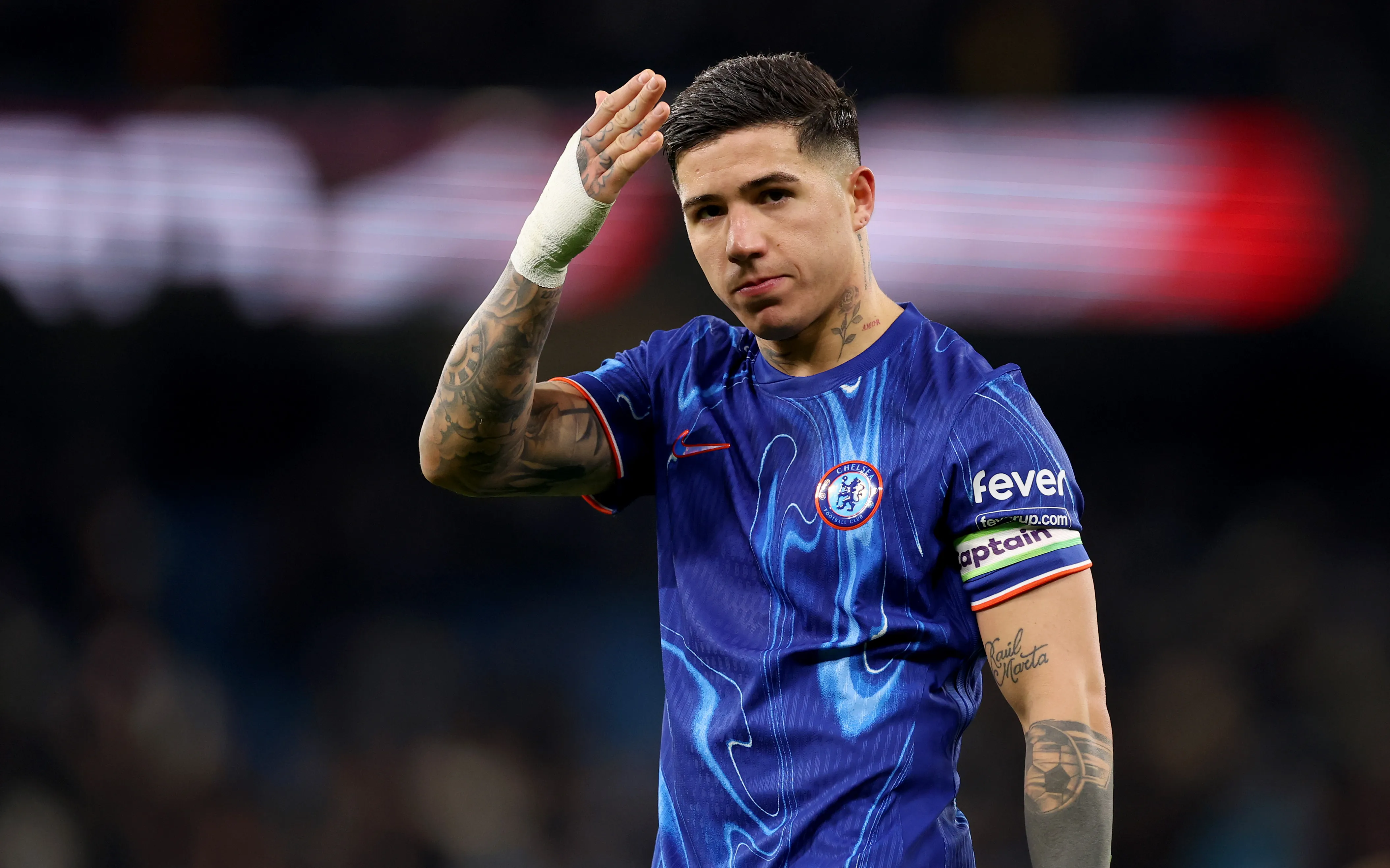 Enzo Fernández, futbolista argentino de Chelsea. (Getty Images)