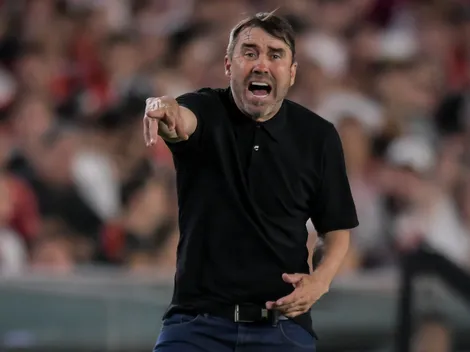 Coudet explotó contra Tomás Galván en la victoria de River ante Sarmiento: “Estás caminando”