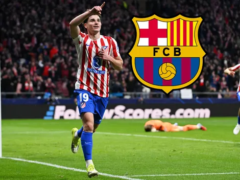 Tal como se lo pedía el Atlético de Madrid, Julián Alvarez enterró los rumores con Barcelona