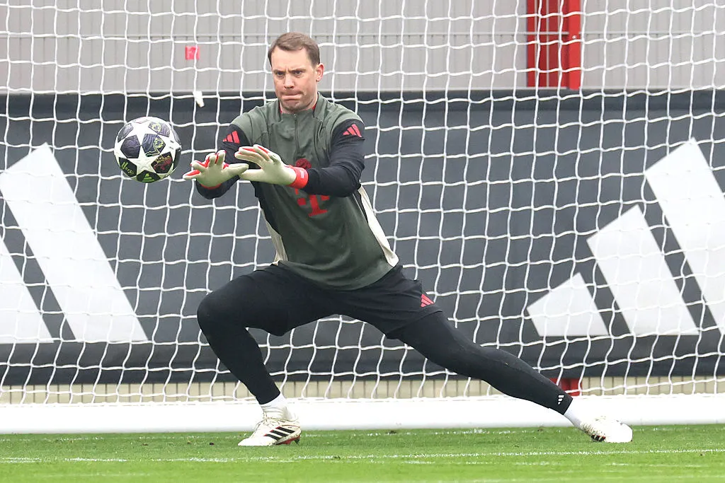Neuer ya volvió a entrenar, menos de dos semanas después de sufrir un desgarro. (Getty)