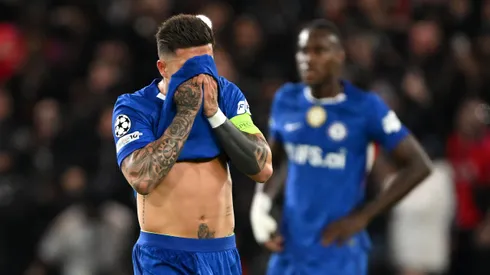 Enzo Fernández en la derrota de Chelsea ante PSG.