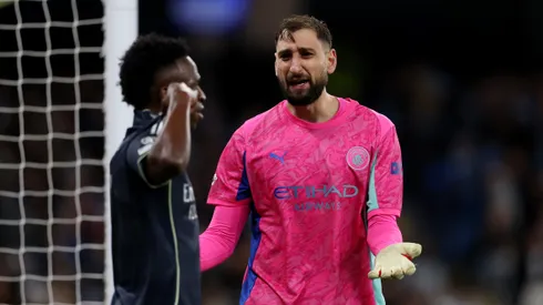 Donnarumma, furioso con una de las provocaciones de Vinícius en Inglaterra.