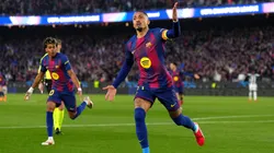 Raphinha festeja su gol ante Newcastle.