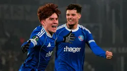 El gol de Barco para Racing de Estrasburgo.