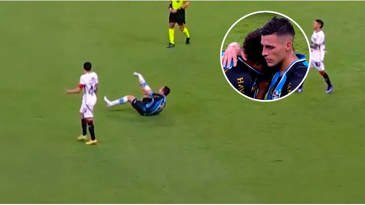 La escalofriante lesión de tobillo que sufrió Marlon en Gremio