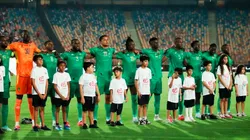 El seleccionado mauritano durante la Copa Africana de Naciones.