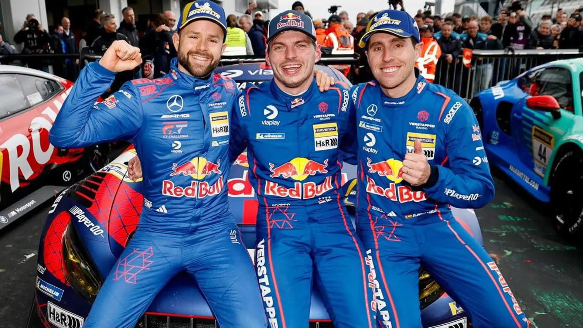 Vestappen, Juncadella y Gounon ganaron en NLS. (Prensa NürburgringNow)