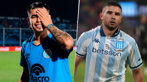 Lucas Zelarayán y Adrián Martínez, protagonistas de Belgrano y Racing.