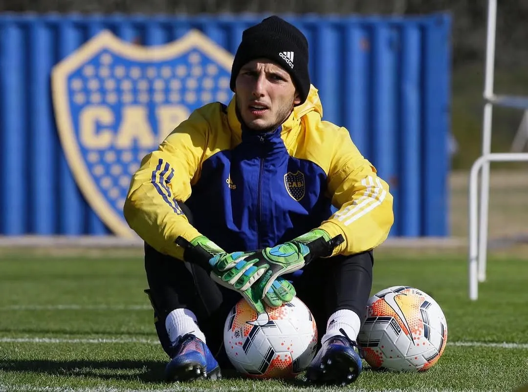 Roffo durante su paso como arquero de Boca (@manuroffo).
