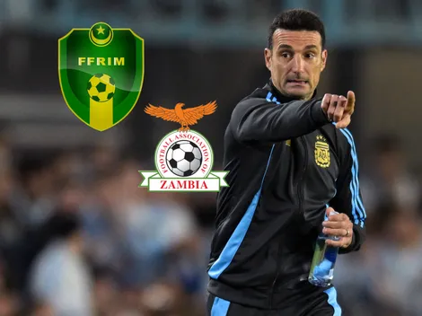 El once ideal de la Selección Argentina con los citados vs. Mauritania y Zambia