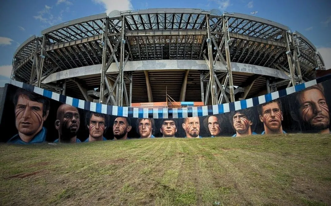 El mural de la polémica. Foto de Spazio Napoli.