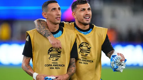 Ángel Di María y Leandro Paredes, en la Selección Argentina.