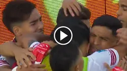 El festejo de los jugadores de River.