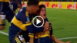 El gol de Tomás Aranda en Boca. (Captura ESPN)