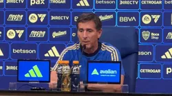 Claudio Úbeda en conferencia de prensa.