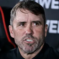 El enojo del Chacho Coudet con un jugador de River durante el partido contra Estudiantes de Río Cuarto