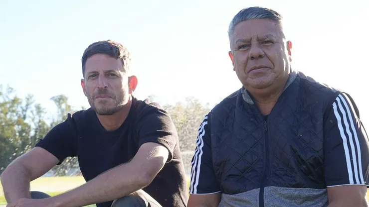 Leonardo Di Lorenzo junto a Claudio Tapia.